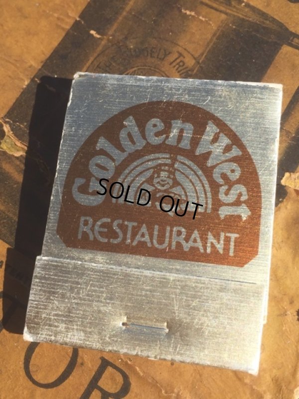 画像1: Vintage Matchbook Golden West Restaurant (MA5373)