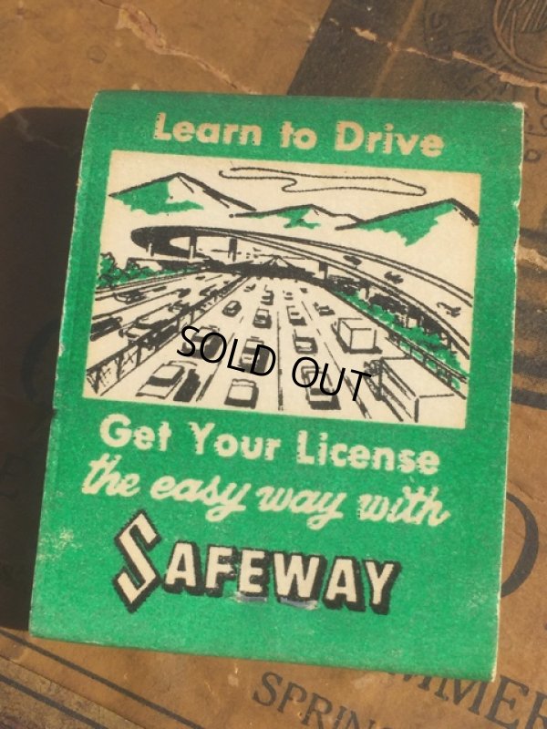 画像1: Vintage Matchbook SAFEWAY School of Driving (MA5394)