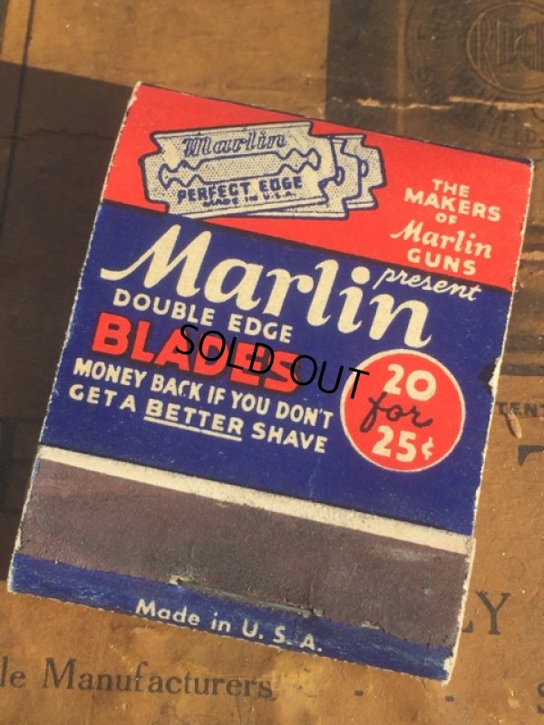 画像1: Vintage Matchbook Marlin (MA5599)