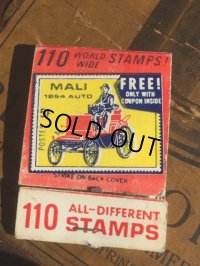 Vintage Matchbook 110 STAMPS (MA5379)