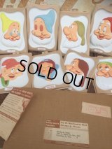 50s Vintage Disney Snow White & 7 Dwarfs Plaques Set (MA974)