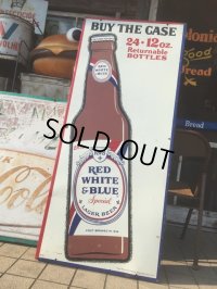 Vintage Pabst Red White and Blue Special Lager Beer Sign (MA975)