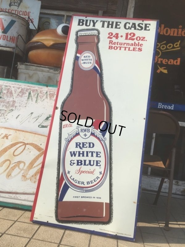 画像1: Vintage Pabst Red White and Blue Special Lager Beer Sign (MA975)