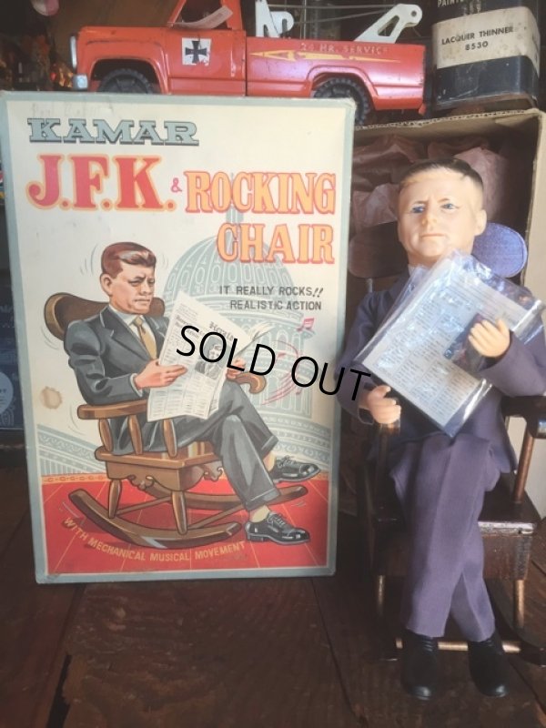 画像1: Vintage 1963 Kamar JFK Rocking Chair W/BOX (MA984)