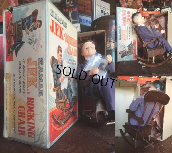 画像2: Vintage 1963 Kamar JFK Rocking Chair W/BOX (MA984)