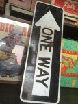 画像1: Vintage Road Sign ONE WAY (MA988) (1)