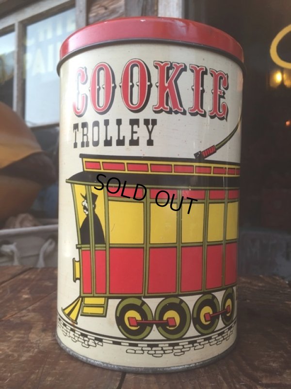 画像1: Vintage Cookie Trolley Can (AL006) 