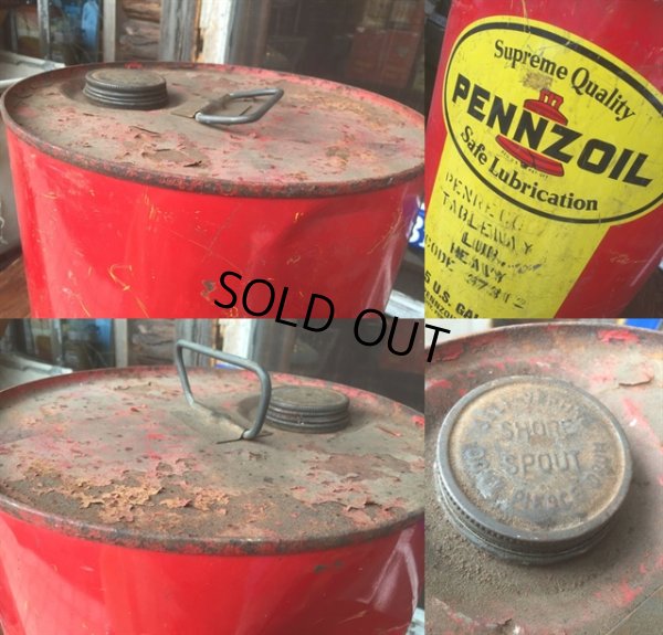 画像3: Vintage Pennzoil 5GL Motor Gas/Oil Can (AL049) 