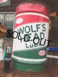 Vintage WOLF'S HEAD Drum Oil Can (AL047)