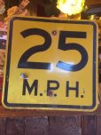 画像1: Vintage Road Sign 25 MPH (AL067) (1)
