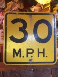 画像1: Vintage Road Sign 30 MPH (AL068) (1)