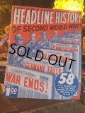 VINTAGE HEADLINE HISTORY OF SECOND WORLD WAR ! (AL070) 