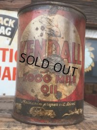 SALE Vintage Oil Can / Kendall The 2000 MILE OIL (AL071) 