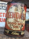 画像1: SALE Vintage Oil Can / Kendall The 2000 MILE OIL (AL073)  (1)