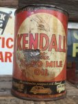 画像1: SALE Vintage Oil Can / Kendall The 2000 MILE OIL (AL072)  (1)