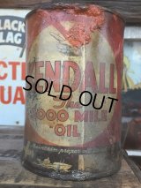 SALE Vintage Oil Can / Kendall The 2000 MILE OIL (AL074) 