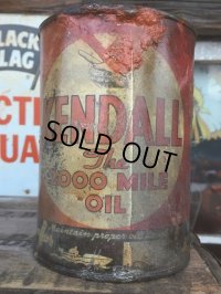 SALE Vintage Oil Can / Kendall The 2000 MILE OIL (AL074) 