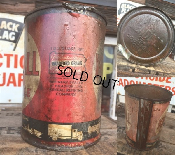 画像3: SALE Vintage Oil Can / Kendall The 2000 MILE OIL (AL071) 