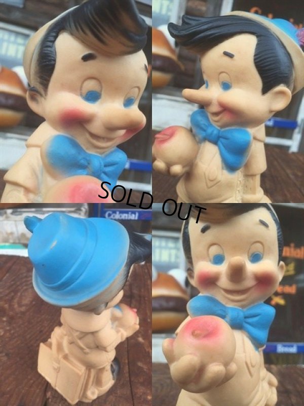 画像3: Vintage Dell Disney Pinnochio Rubber Doll (AL102)