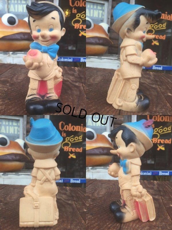 画像2: Vintage Dell Disney Pinnochio Rubber Doll (AL102)