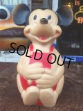 Vintage Disney Mickey Rubber Doll Bank (AL103)