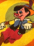 画像1: Vintage Disney Pinocchio Round Rug (AL100) (1)