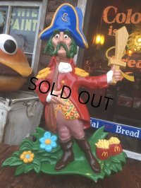 【SALE】 Vintage McDonalds Captain Crook Wall Decor Store Display (AL110)