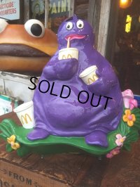 Vintage McDonalds Grimace Wall Decor Store Display (AL109)