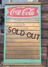 Vintage Coca Cola Fishtail Menu Board Sign (AL126)