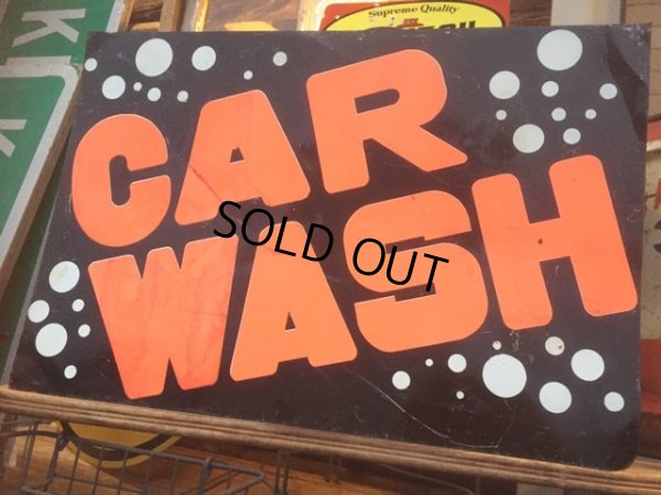 画像1: Vintage Sign Car Wash (AL152)