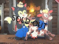 50s Vintage Dolly Toy Pin Ups Wall Decor Cat and Fiddle (AL178)