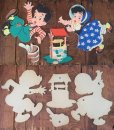 画像4: 50s Vintage Dolly Toy Pin Ups Wall Decor Jack and Jill (AL177) (4)