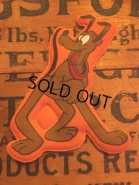 70s Vintage Disney Puffy Magnet Pluto (AL4525)
