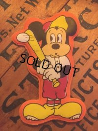 70s Vintage Disney Puffy Magnet Mickey (AL4527)