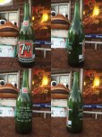 画像2: 60s Vintage 7UP Soda Green Glass Bottle 12FL OZ (AL198) (2)