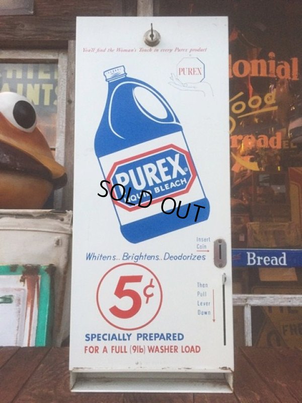 画像1: Vintage Purex Liquid Bleach Vending Machine (AL231)