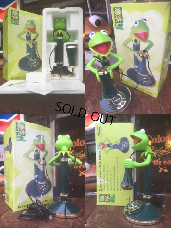 画像3: 90s Vintage Kermit the Frog Candlestick Phone (AL242)