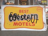60s Vintage Best Western Motels Sign (AL247)