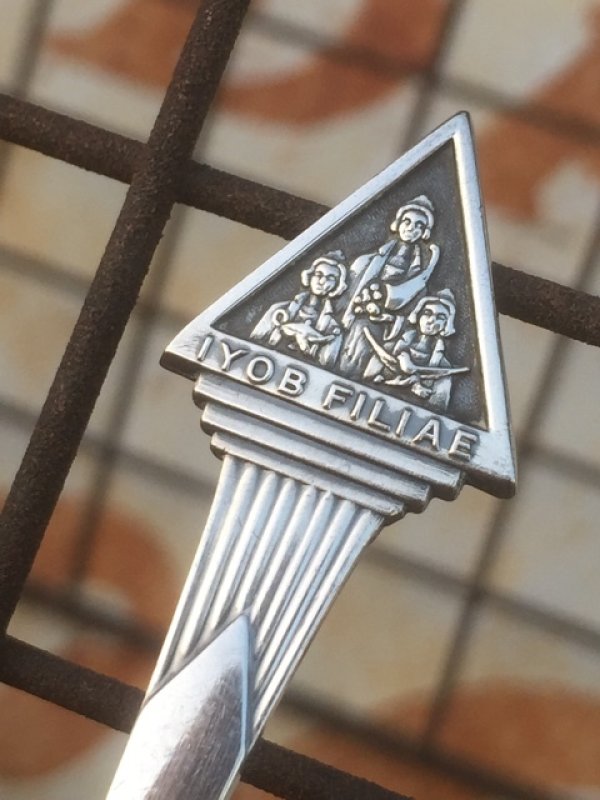 画像1: Vintage Spoon Freemason Shriner Masonic Iyob Filiae (AL254)