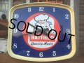 60s Vintage Hatfield Quality Meats Advertising Clock Sign (AL260)