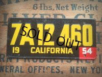 50s Vintage Bicycle License Plate 7A12 460 (AL275)