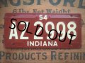 50s Vintage Bicycle License Plate AZ 2998 (AL284)