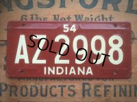50s Vintage Bicycle License Plate AZ 2998 (AL284)