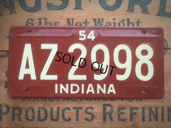 画像1: 50s Vintage Bicycle License Plate AZ 2998 (AL284)