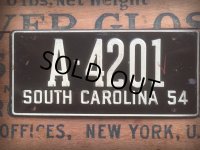 50s Vintage Bicycle License Plate A-4201 (AL281)