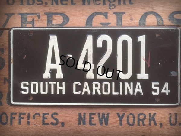 画像1: 50s Vintage Bicycle License Plate A-4201 (AL281)