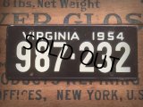 50s Vintage Bicycle License Plate 987-232 (AL277)