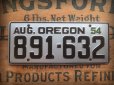 画像1: 50s Vintage Bicycle License Plate 891-632 (AL283) (1)