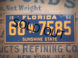 50s Vintage Bicycle License Plate 68 W 7585 (AL282)