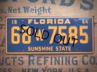 50s Vintage Bicycle License Plate 68 W 7585 (AL282)